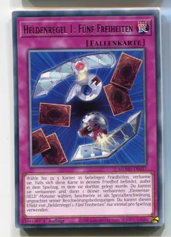 Yu-Gi-Oh! Heldenregel 1 Funf Freiheiten Rare MZMU-DE027 - Image 1