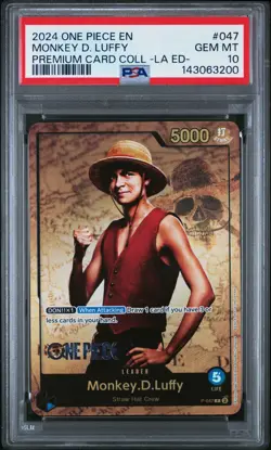 2024 One Piece Premium Collection Live Action Edition Monkey D. Luffy 047 PSA 10 - Image 1