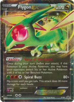 Flygon EX Promo XY61 Pokemon Card MP - Image 1