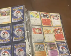 Pokemon TCG Binder Lot 2016 Holo & Regular Cards Machop Pikachu Lapras Clefable - Image 3