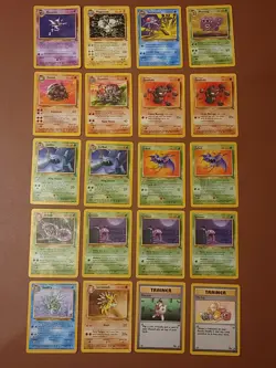 Pokemon Fossil Lot (20 Cards) Unlimited Vintage WOTC - Damaged/Creased - Image 1