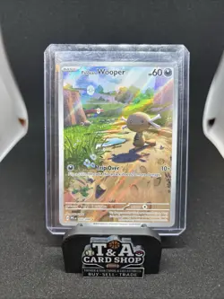 Paldean Wooper 102/094 Phantasmal Flames Illustration Rare Full Art Pokemon Card - Image 1