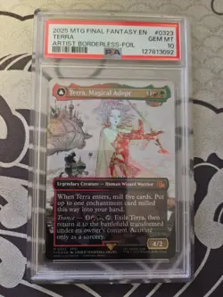 2025 MTG Final Fantasy Terra Magical Adept Artist Borderless FOIL 0323 PSA 10 - Image 1
