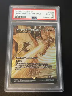 2025 MTG FINAL FANTASY THROUGH THE AGES FOIL #0012 DRAGON OF MOUNT GULG PSA 10 - Image 1