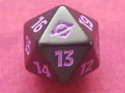 Magic The Gathering EDGE OF ETERNITIES PURPLE D20 SPINDOWN DICE DIE MTG - Image 1