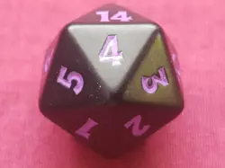 Magic The Gathering EDGE OF ETERNITIES PURPLE D20 SPINDOWN DICE DIE MTG - Image 2