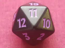 Magic The Gathering EDGE OF ETERNITIES PURPLE D20 SPINDOWN DICE DIE MTG - Image 5
