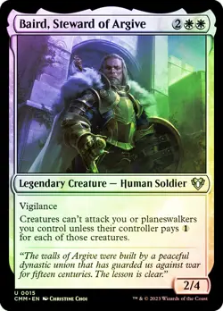 MTG FOIL Baird, Steward of Argive - Commander Masters #015 - Image 1
