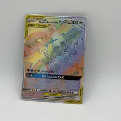 Pokemon TCG S&M Reshiram & Charizard GX SM247 GOLD Promo NM/M Team Up Era Rare - Image 1