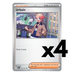 4x Urbain - 214/217 - ME: Ascended Heroes (ASC) Pokemon Playset x4 - Image 1