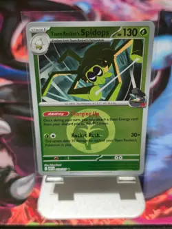 Team Rocket's Spidops 019/217 Energy Reverse Ascended Heroes NM Pokemon TCG - Image 1