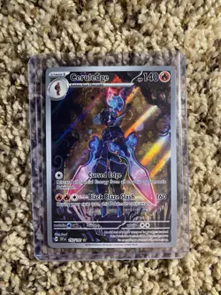 Pokemon TCG Ceruledge 197/191 Sv08: Surging Sparks Holo Illustration Rare - Image 1