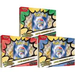 Pokemon: Ascended Heroes Meganium Emboar Feraligatr EX Box (Set Of 3) Presale - Image 1