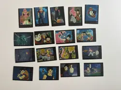 Lot 17 Carte Dragon Ball Z - Trading Cards Chromium - Amada 1996 Trace Usure - Image 1