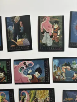 Lot 17 Carte Dragon Ball Z - Trading Cards Chromium - Amada 1996 Trace Usure - Image 3