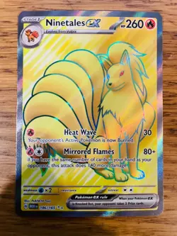 Ninetales ex (186/165) S&V 151 Full Art Ultra Rare Pokemon Card! FAST P&P! - Image 1