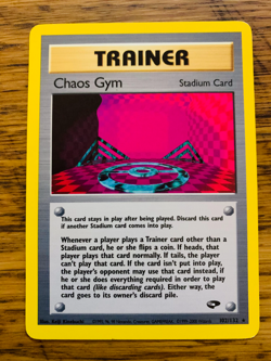 Chaos Gym (102/132) Rare Gym Challenge Set Pokemon Card! FREE P&P! - Image 1