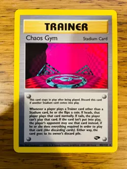 Chaos Gym (102/132) Rare Gym Challenge Set Pokemon Card! FREE P&P! - Image 2