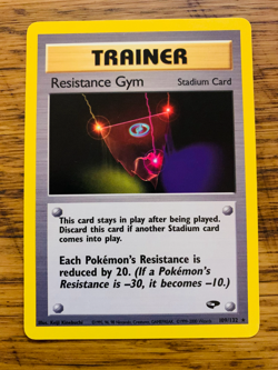 Resistance Gym (109/132) Rare Gym Challenge Set Pokemon Card! FREE P&P! - Image 1