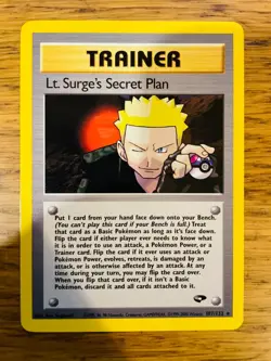 Lt. Surge's Secret Plan (107/132) Rare Gym Challenge Set Pokemon Card! FREE P&P! - Image 4