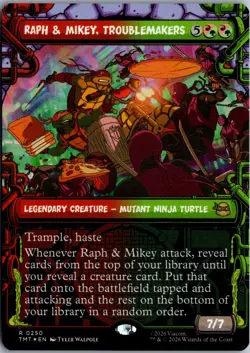 Raph & Mikey, Troublemakers (Showcase) R Teenage Mutant Ninja Turtles 250 NM Foi - Image 1