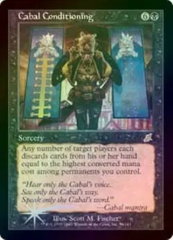 Cabal Conditioning - Foil Played MTG Scourge LP/EX - Image 1
