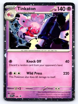 Tinkaton (Cosmo Holo) 140 Holo Promo Scarlet & Violet Promo Pokemon Near Mint - Image 1