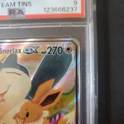 2019 POKEMON SM169 BLACK STAR PROMO TAG TEAM EEVEE & SNORLAX GX PSA 9 MINT ✨ - Image 4