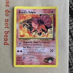Pokemon TCG Brock's Vulpix Gym Challenge Card 37/132 Regular MP/HP - Image 2