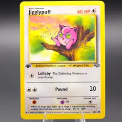 Jigglypuff 54/64 1st Edition Common Jungle Pokemon TCG LP-NM - Image 1