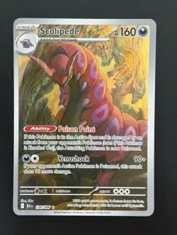Pokemon TCG Scolipede Illustration Rare Black Bolt 134/086 Fresh Pack - Image 1