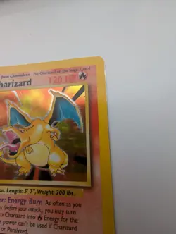 Pokemon Charizard Base Set Unlimited Holo Rare Card 4/102 LP Excellent - Image 5