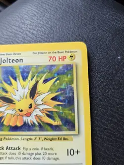 Pokemon TCG Jolteon Jungle 4/64 Holo Unlimited ERROR No Jungle Symbol Light Play - Image 3