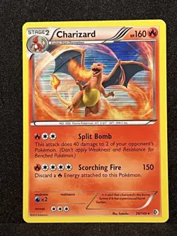 HOLOGRAPHIC CHARIZARD Holo B/W Boundaries Crossed Pokemon Card 20/149 - Image 1