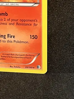 HOLOGRAPHIC CHARIZARD Holo B/W Boundaries Crossed Pokemon Card 20/149 - Image 3