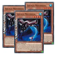 3x SQUALO MOTOSEGA • (Buzzsaw Shark) • Comune • LED9 IT052 • 1Ed • Yugioh! - Image 1