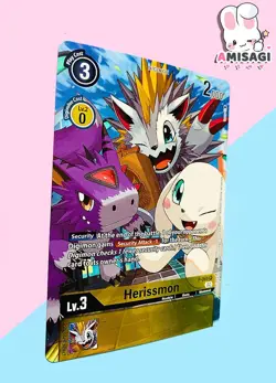 Digimon Trading Card Herissmon P-068 P Alt Art PROMO Karte Tournament Pack - Image 2