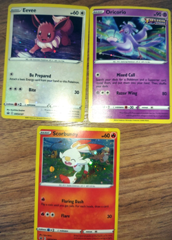 6 Pack of Pokemon Cosmos Holo Evee, Scorbunny & More Trading Card Game CCG TCG - Image 4