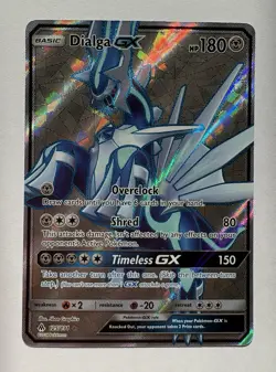 Pokemon Dialga GX Full Art Ultra Rare SM-Ultra Prism 125/131 180 HP Holo Card - Image 1
