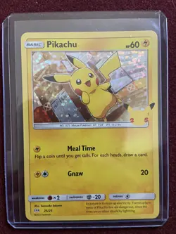 Pikachu McDonalds Promo Holo 25th Anniversary 2021 Card NM - Image 1