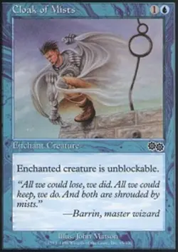 4 x Cloak of Mists - Urza's Saga - NM-Mint - MTG - Image 1