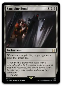 Sanguine Bond #208 (NM) Lord of the Rings LTC Magic MTG - Image 1