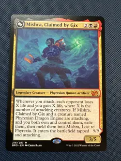 MTG Mishra, Claimed by Gix - The Brothers' War (BRO) NM - Image 1