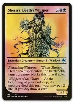 Shessra, Death's Whisper (Showcase) #345 (Foil) NM Forgotten Realms Magic MTG - Image 1