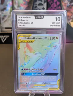 Pokemon Latias & Latios GX 190/181 EN Team Up AOG 10 Tag Team 2019 - Image 1