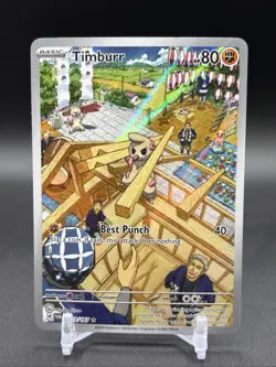 Pokemon Twilight Masquerade Timburr 183/167 Illustration Rare IR NM Pack Fresh - Image 1