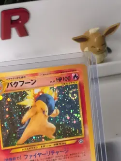 2000 Pokemon Typhlosion Japanese Neo Genesis Holo Swirl No. 157 - Image 2