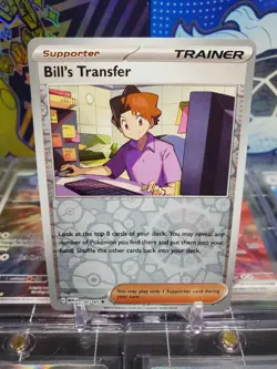 Bill's Transfer 156/165 Reverse Holo Uncommon Pokemon TCG S&V English 151 - Image 1