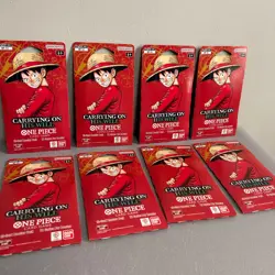 One Piece OP-13 Carrying on His Will Sleeved Blister Booster Packs English x8 - Image 1