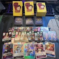 One Piece TCG 180+ Bulk Lot Mixed Cards - C, UC - ENG - 20+ Foils / DON OP-07 - Image 1